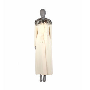 Dolce&Gabbana Cream D&G Maxi Coat